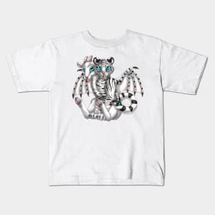 Chimera Cubs: White Tiger Kids T-Shirt